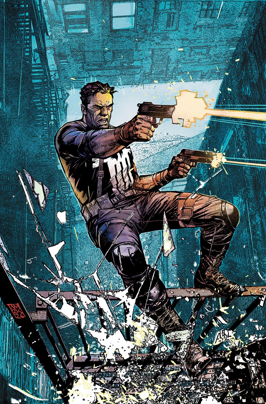 Punisher Vol 14 #1 Cover L 2nd Ptg Incentive Alex Maleev Virgin Variant Cover