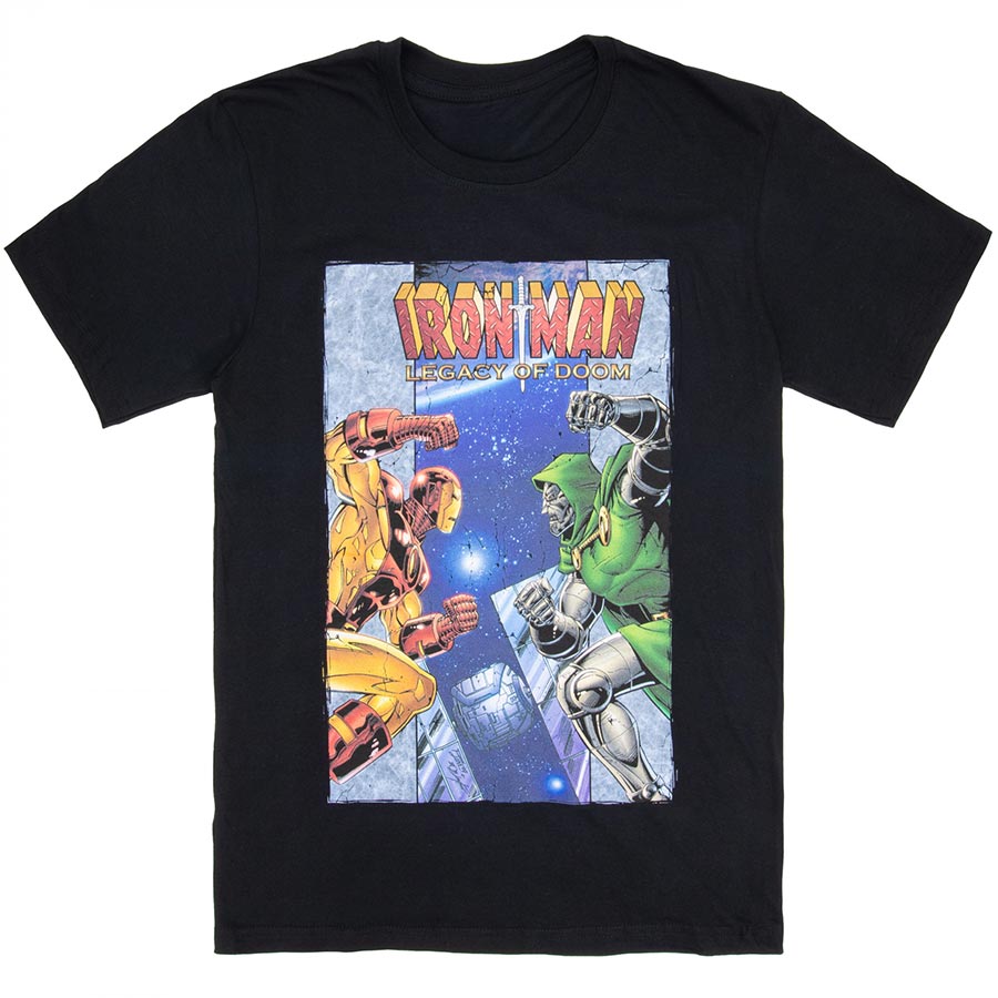 Marvel Iron Man Legacy Of Doom Issue 1 Black Mens T-Shirt Large