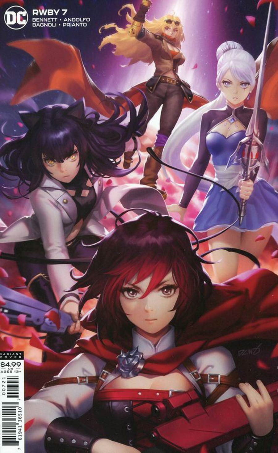 RWBY #7 Cover B Variant Derrick Chew Card Stock Cover