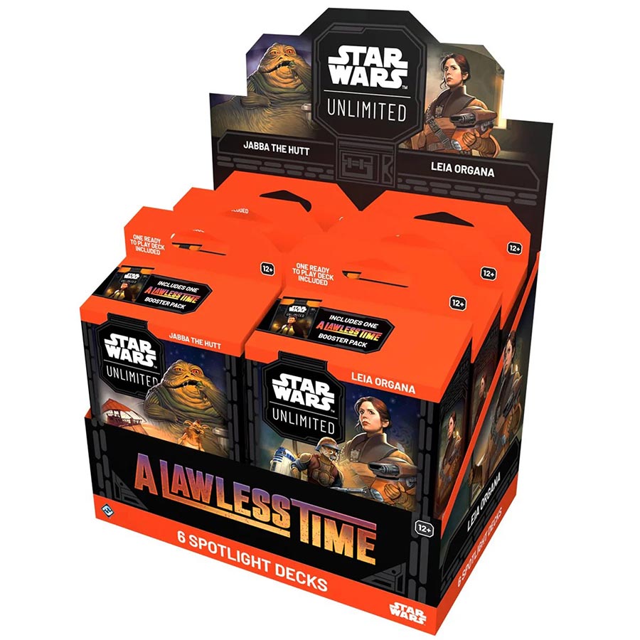Star Wars Unlimited A Lawless Time Spotlight Deck Display (6 Decks)
