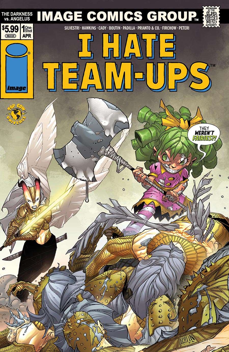 Darkness vs Angelus #1 (One Shot) Cover F Variant Pat Boutin I Hate Fairyland Team-Up Cover