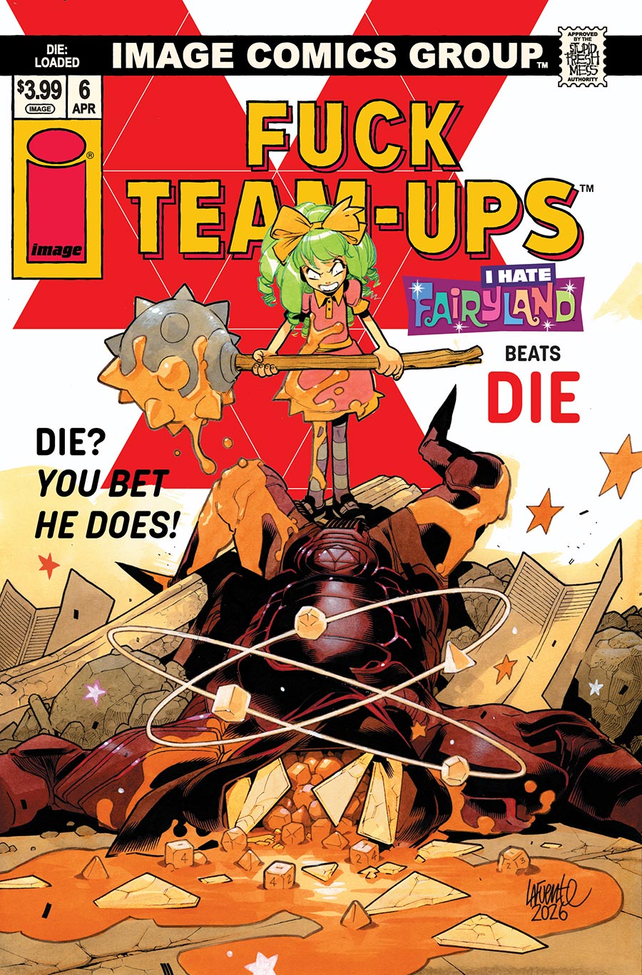 Die Loaded #6 Cover D Variant Davide Lafuente I Hate Fairyland Team-Up NSFW Cover