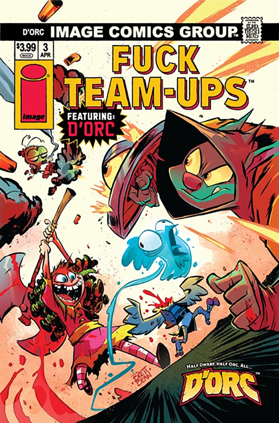 Dorc #3 Cover D Variant Brett Bean I Hate Fairyland Team-Up NSFW Cover