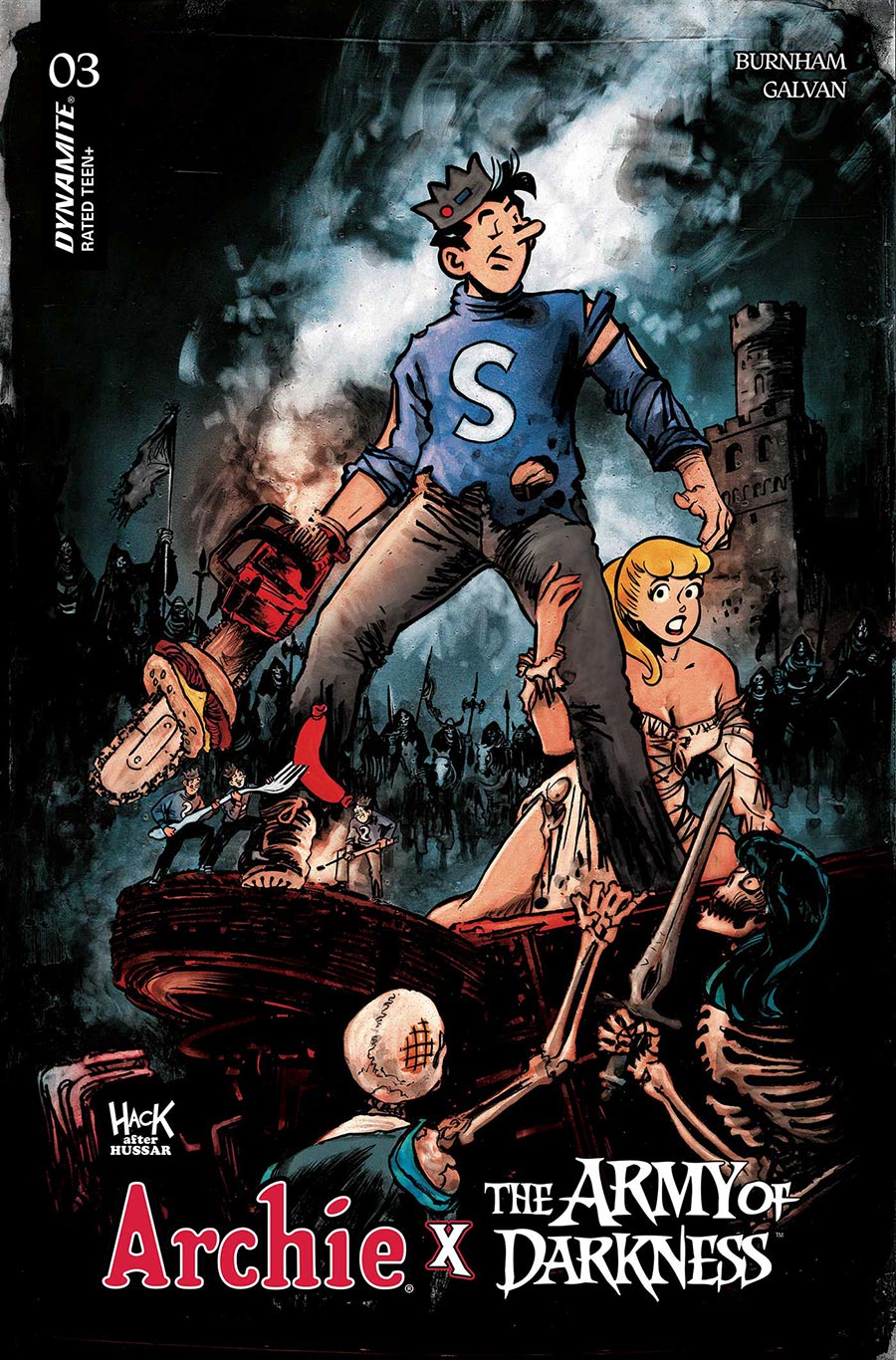 Archie x Army Of Darkness #3 Cover N Variant Robert Hack Jughead Cover