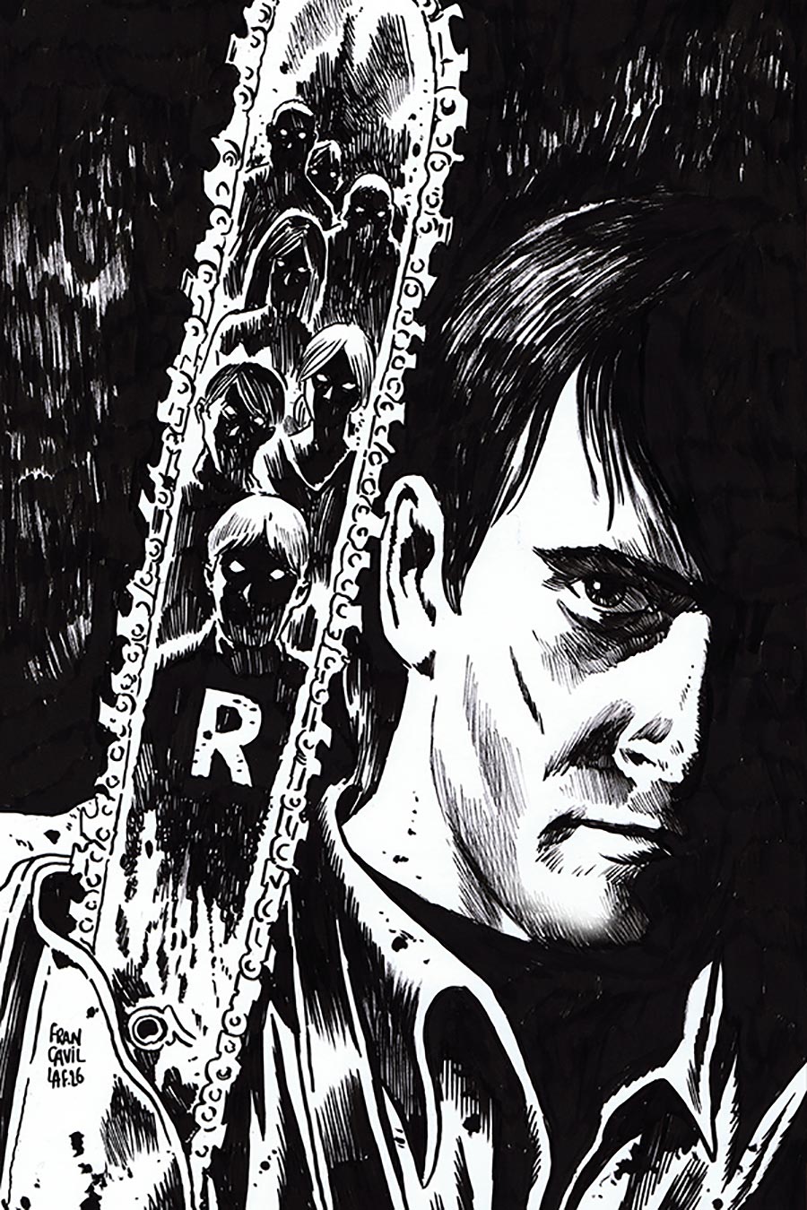 Archie x Army Of Darkness #3 Cover O Incentive Francesco Francavilla Line Art Virgin Cover