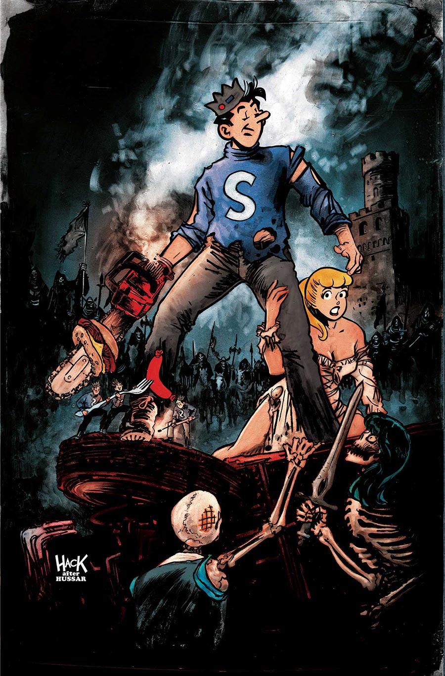 Archie x Army Of Darkness #3 Cover P Incentive Robert Hack Jughead Virgin Cover