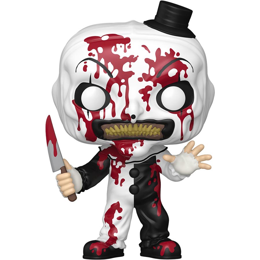 POP Movies Terrifier 3 Art The Clown Bloody Entertainment Earth Exclusive Vinyl Figure