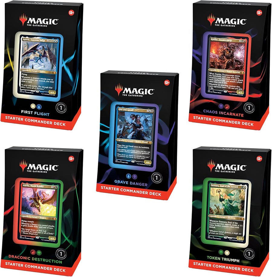Magic The Gathering Starter Commander Deck (Filled Randomly)