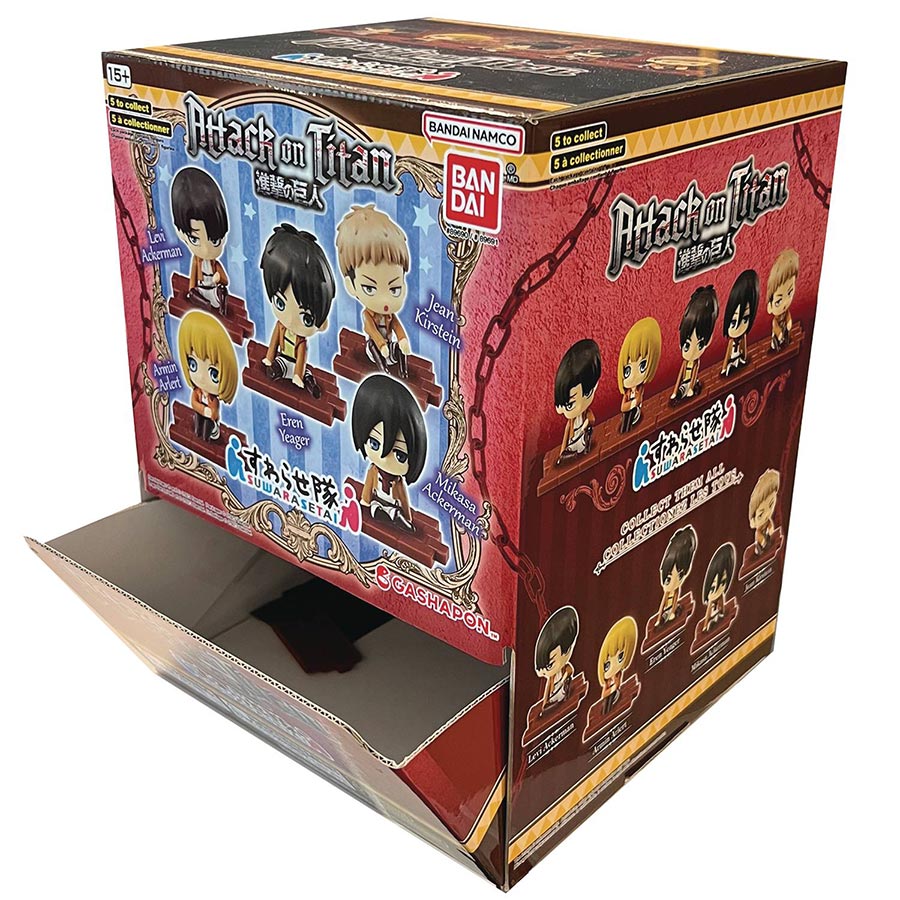 Attack On Titan Suwarasetai Mini Figure Blind Mystery Box 24-Count Display