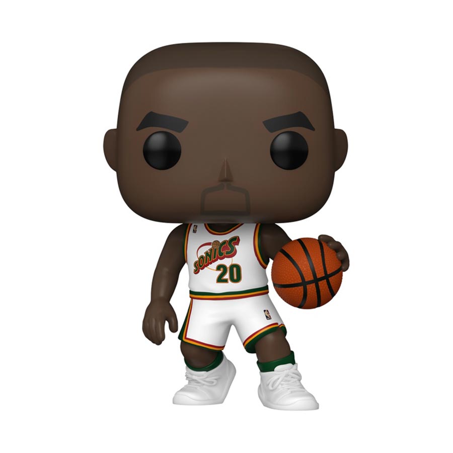 POP NBA Sonics Gary Payton Home Uniform Vinyl Figure