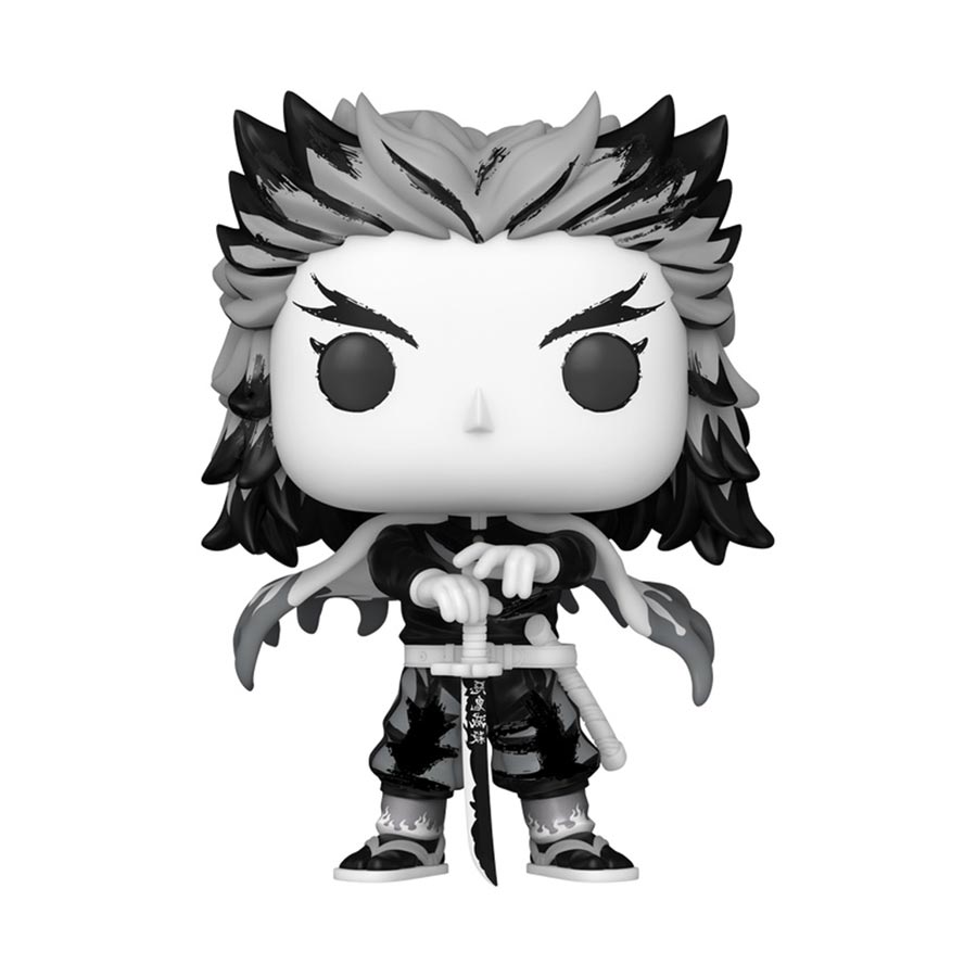 POP Animation Demon Slayer Kimetsu No Yaiba Kyojuro Rengoku Semi Deco Vinyl Figure