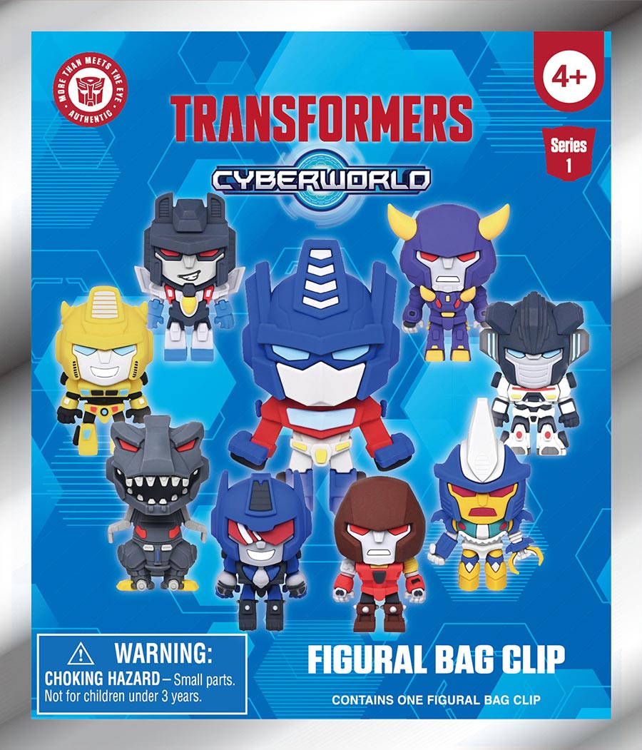 Transformers Cyber World 3D Foam Bag Clip Series 1 Blind Mystery Box