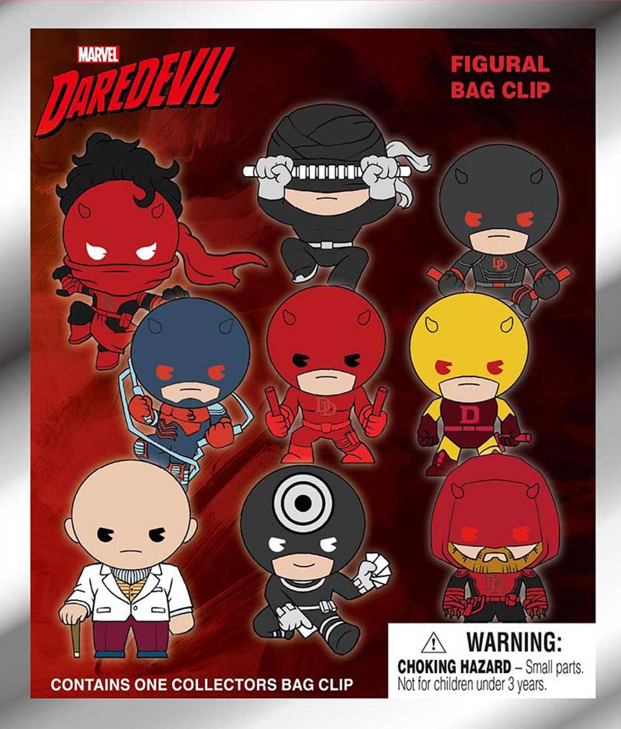 Marvel Daredevil Classic 3D Foam Bag Clip Blind Mystery Box