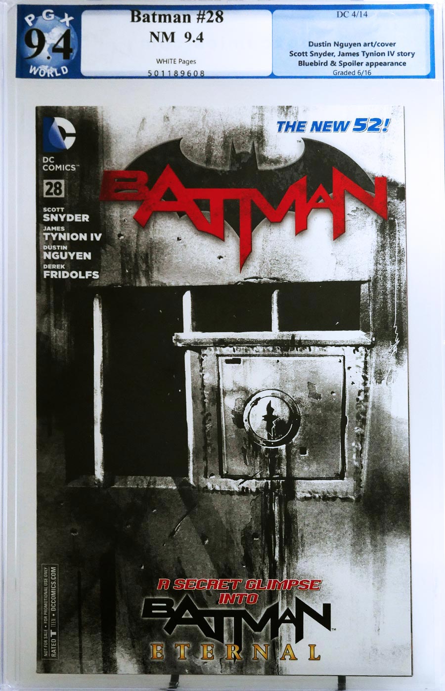 Batman Vol 2 #28 Cover E Regular Dustin Nguyen Cover PGX 9.4 (Batman Zero Year Tie-In)