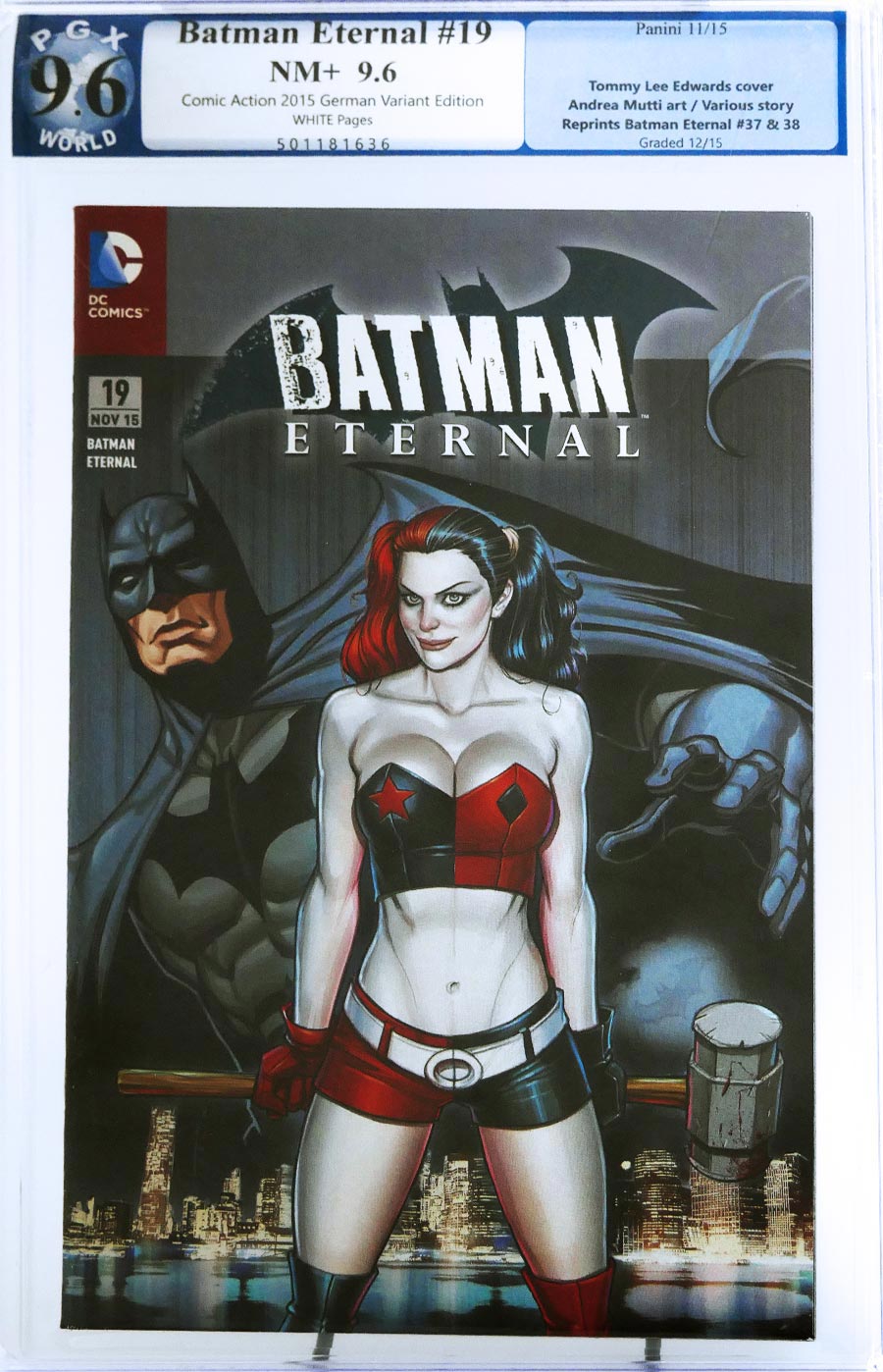 Batman Eternal #19 Cover B Variant Tommy Lee Edwards Cover PGX 9.6