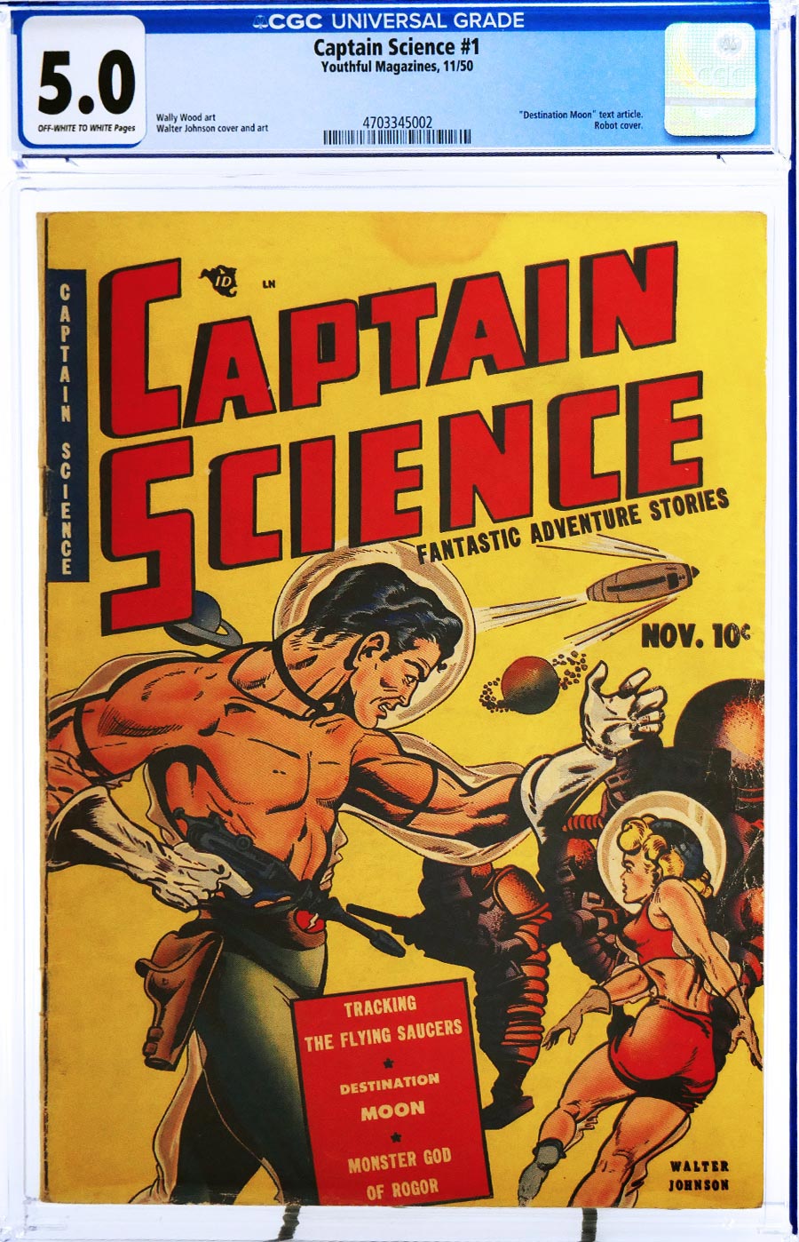 Captain Science #1 Cover B CGC 5.0