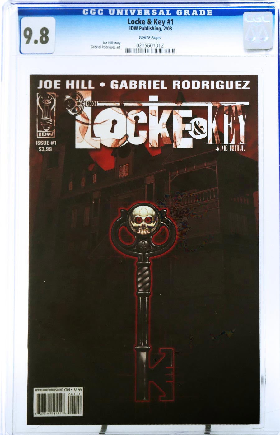 Locke & Key #1 Cover I 1st Ptg Regular Gabriel Rodriguez Cover CGC 9.8