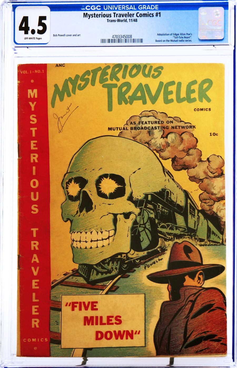 Mysterious Traveler Comics #1 Cover B CGC 4.5