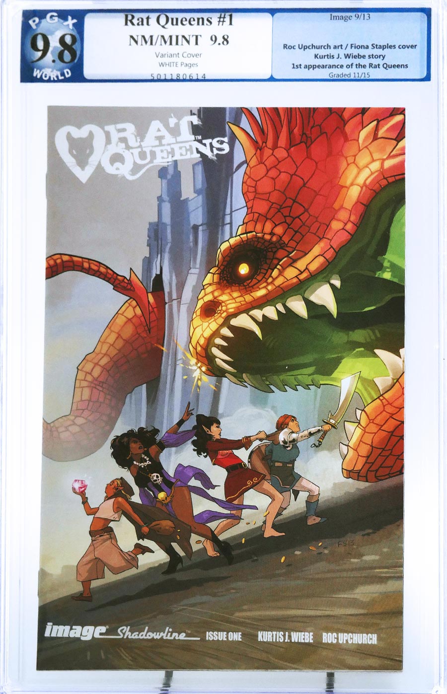 Rat Queens #1 Cover D Incentive Fiona Staples Variant Cover PGX 9.8