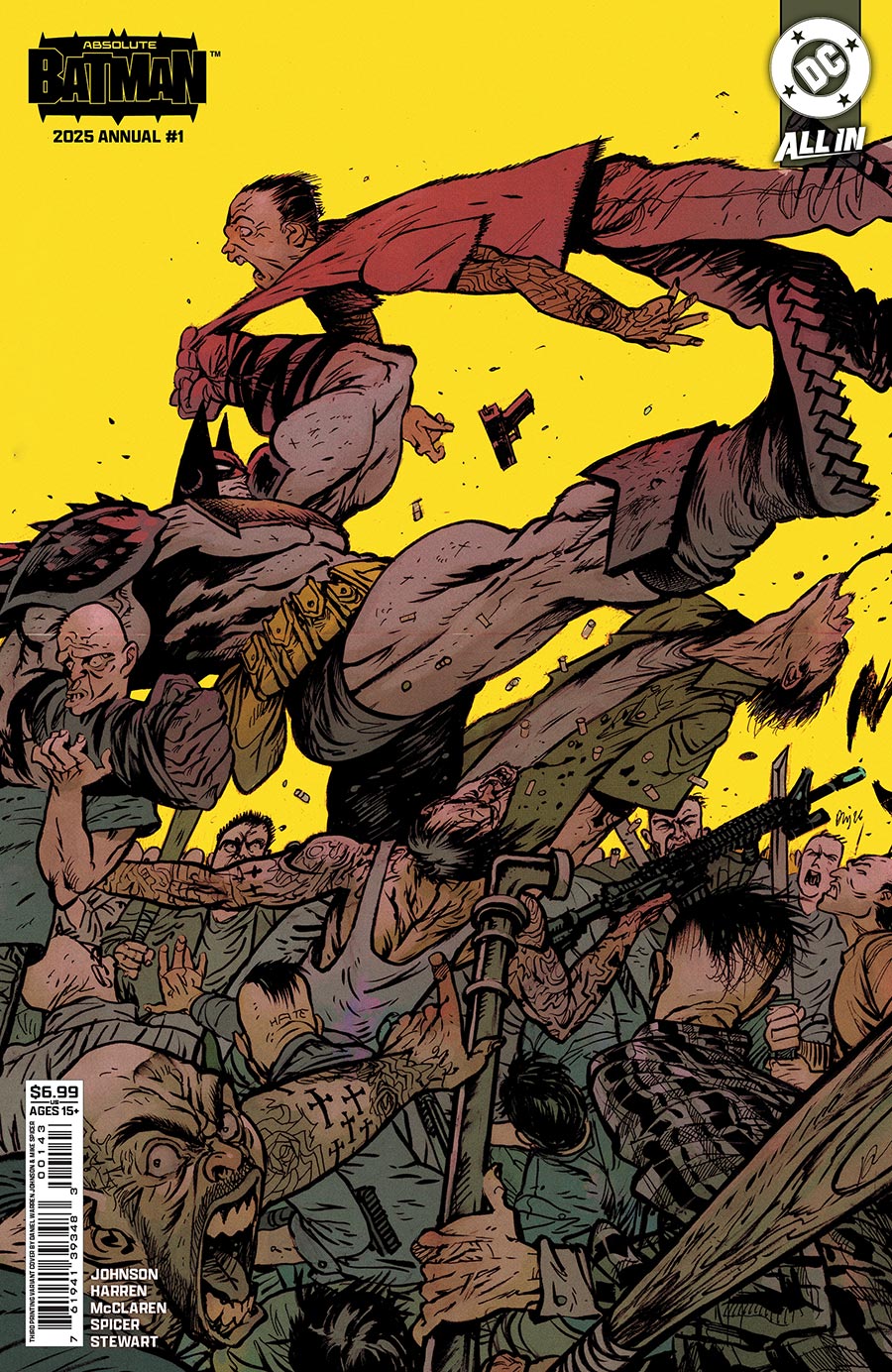 Absolute Batman 2025 Annual #1 (One Shot) Cover M 3rd Ptg C Daniel Warren Johnson Card Stock Variant Cover (DC All In) (DC All In)