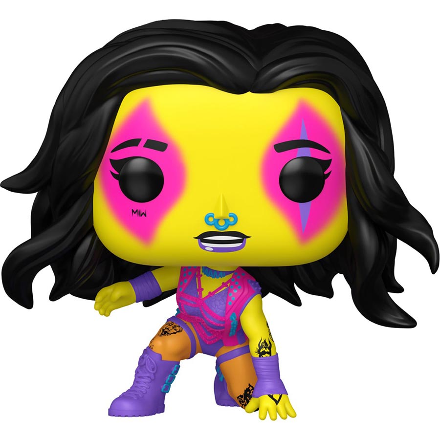 POP WWE Rhea Ripley WrestleMania 40 Blacklight Chase Vinyl Figure