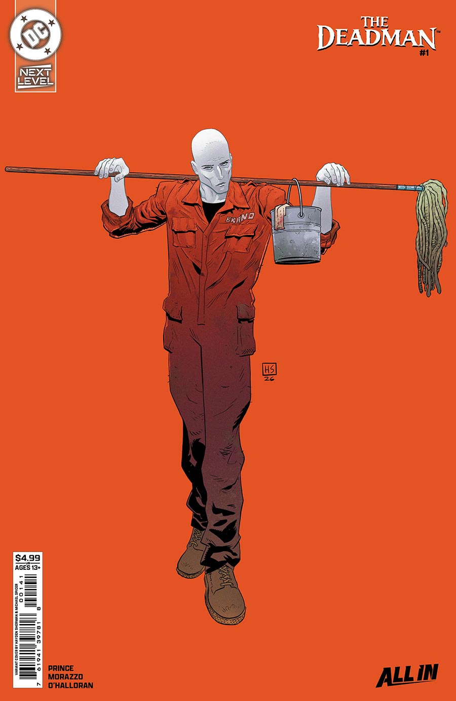 Deadman Vol 6 #1 Cover D Variant Hayden Sherman Next Level Card Stock Cover (DC Next Level)