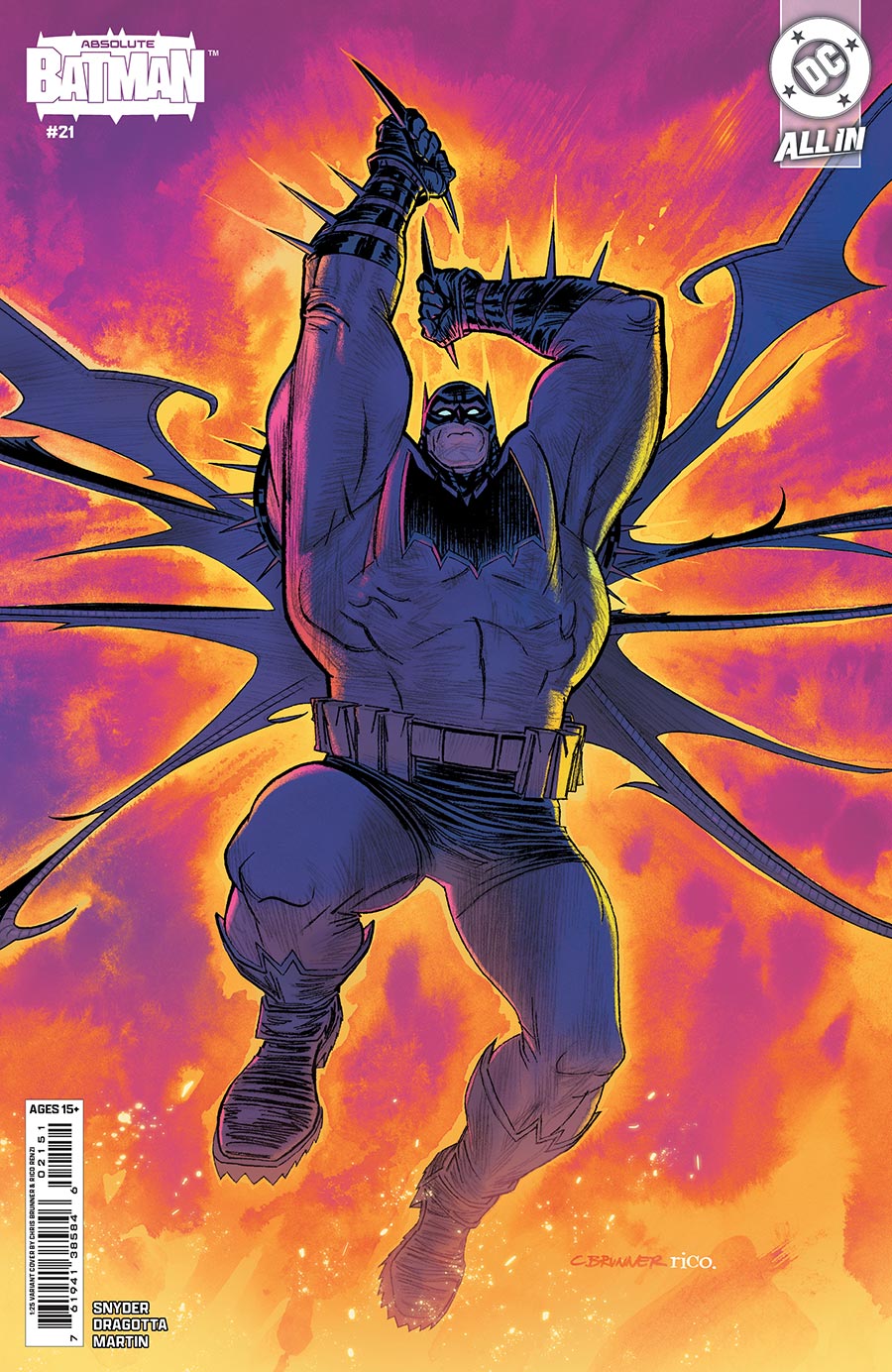 Absolute Batman #21 Cover E Incentive Chris Brunner Card Stock Variant Cover (DC All In)