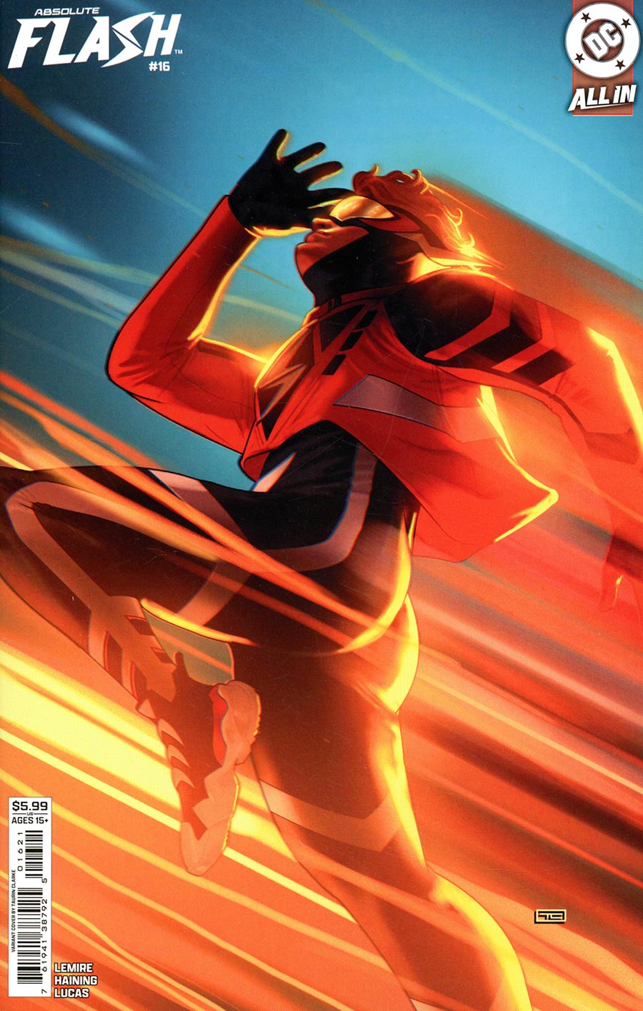 Absolute Flash #16 Cover B Variant Taurin Clarke Card Stock Cover (DC All In)