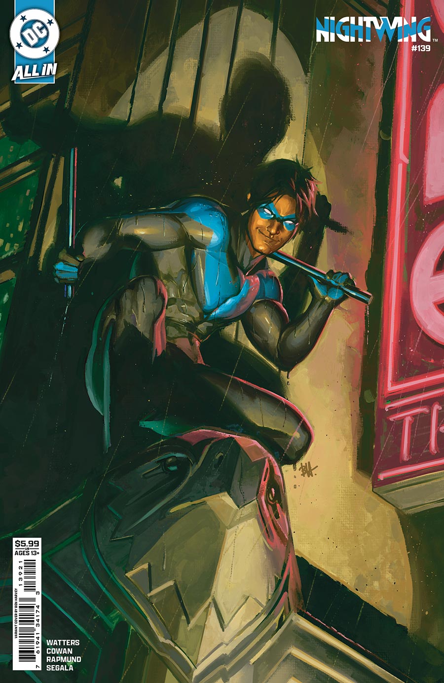 Nightwing Vol 4 #139 Cover B Variant Ben Harvey Card Stock Cover (DC All In)