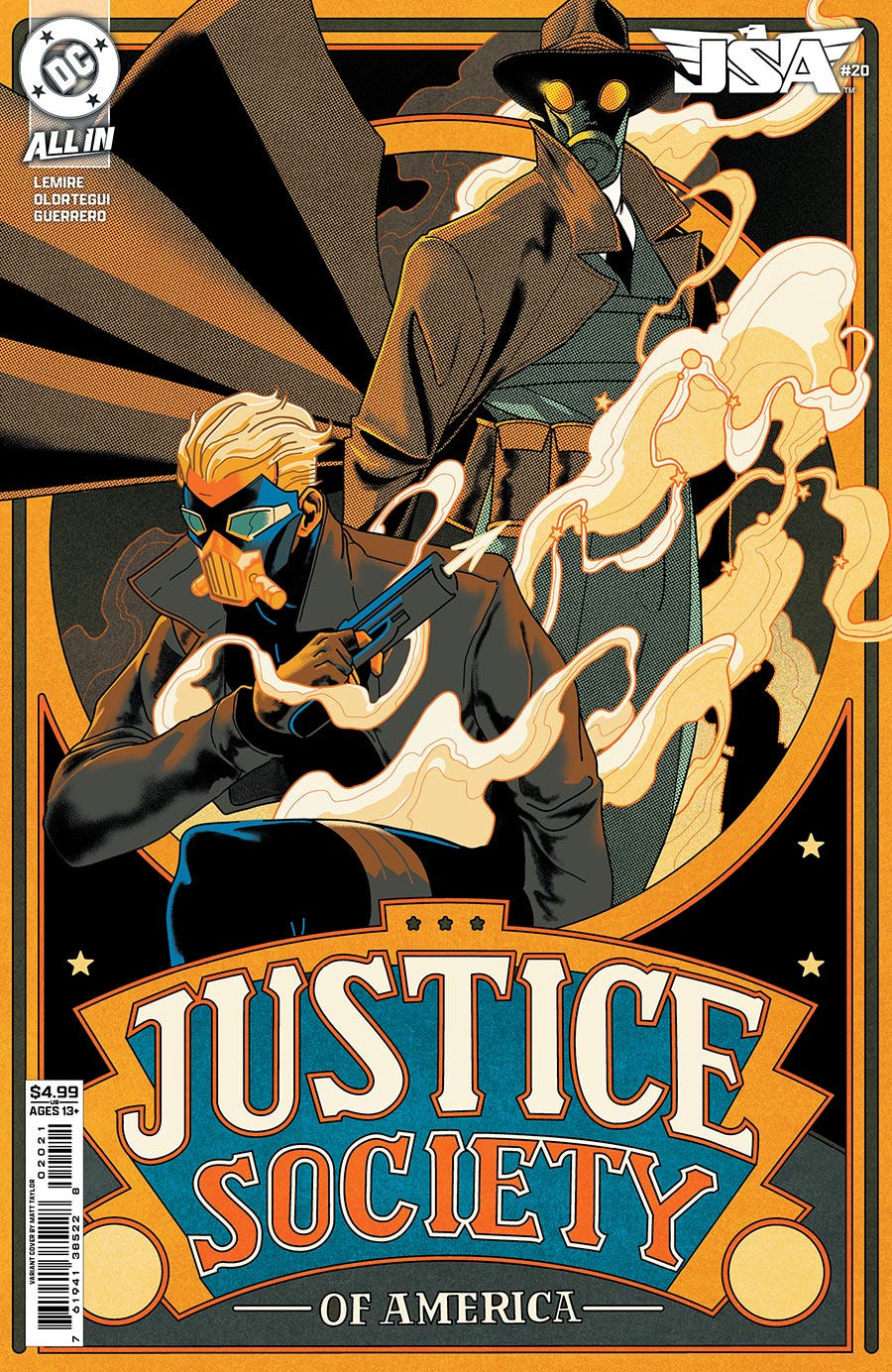 JSA Vol 2 #20 Cover B Variant Matt Taylor Card Stock Cover (DC All In)