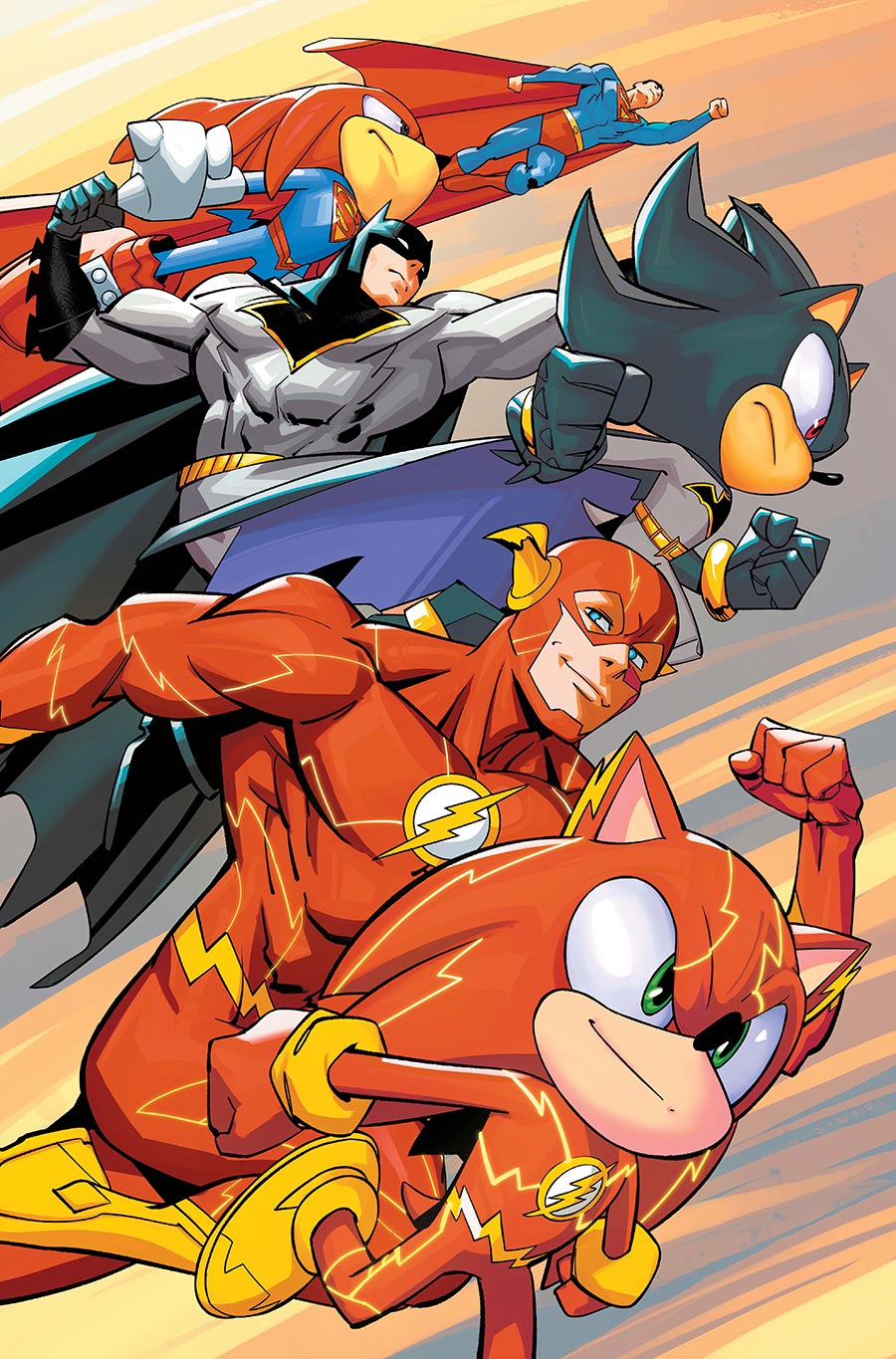 DC x Sonic The Hedgehog The Metal Legion #2 Cover C Variant Daniele Di Nicuolo Card Stock Cover