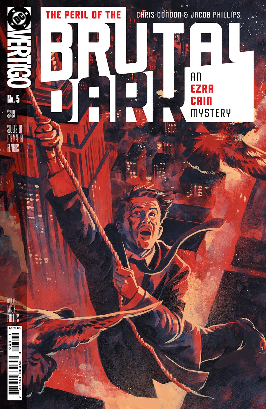 The Peril Of The Brutal Dark An Ezra Cain Mystery #5 Cover A Regular Jacob Phillips Cover