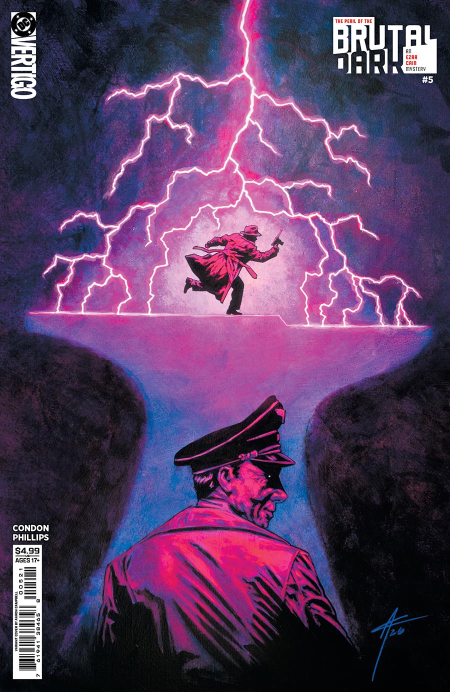 The Peril Of The Brutal Dark An Ezra Cain Mystery #5 Cover B Variant Aaron Campbell Card Stock Cover