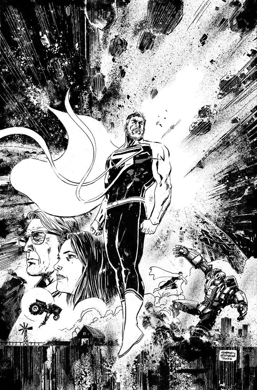 Superman Father Of Tomorrow #2 Cover B Variant Gabriel Hardman Card Stock Cover
