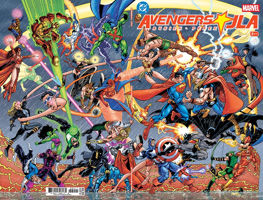 Avengers JLA #2 Facsimile Edition Cover A Regular George Perez Wraparound Cover