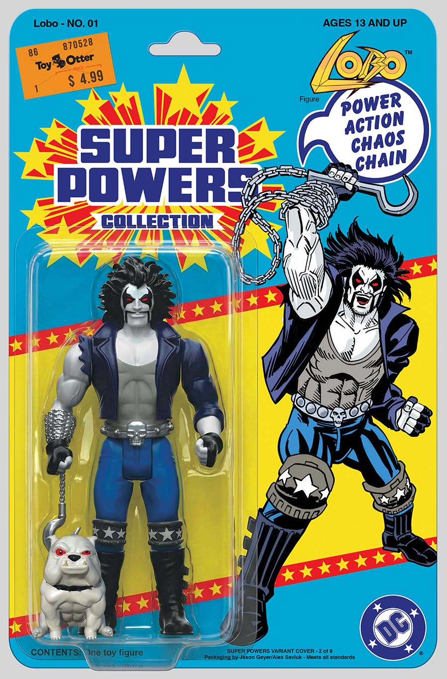 Lobo #1 Facsimile Edition Cover B Variant Jason Geyer & Alex Saviuk Lobo Super Powers Card Stock Cover
