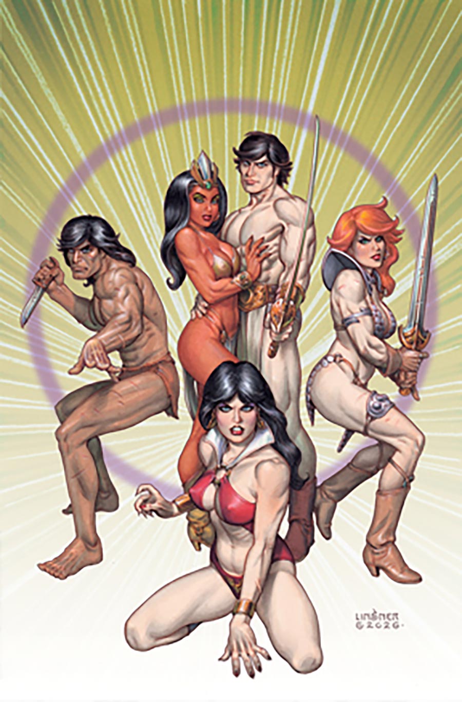 Altered States Warlords #1 Cover H Limited Edition Joseph Michael Linsner Virgin Cover