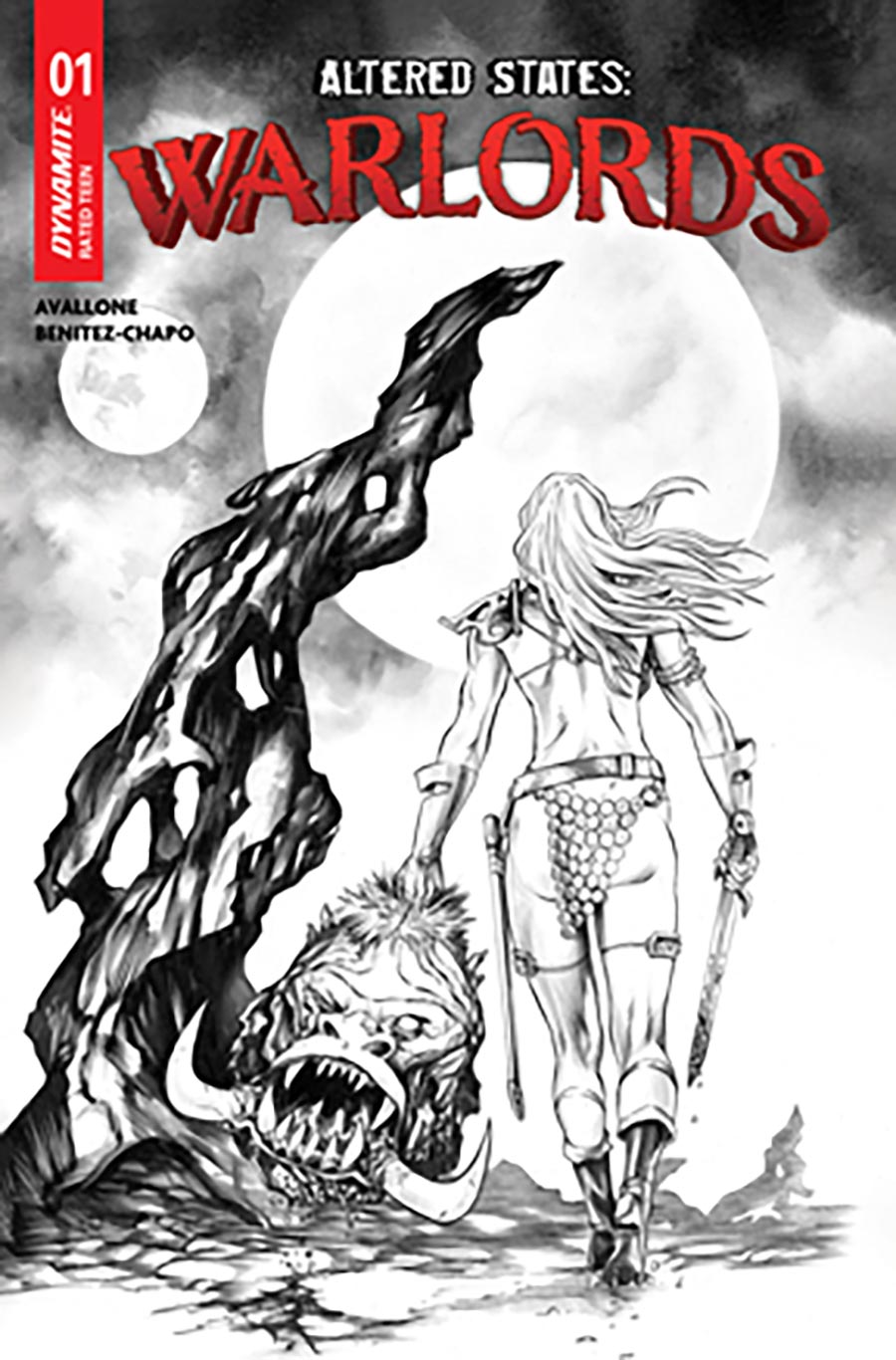 Altered States Warlords #1 Cover J Incentive Mike Rooth Line Art Cover