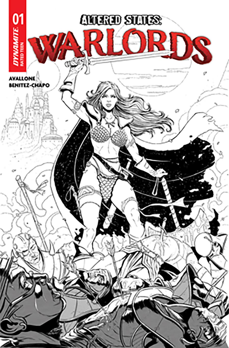 Altered States Warlords #1 Cover K Incentive Mariano Benitez-Chapo Line Art Cover