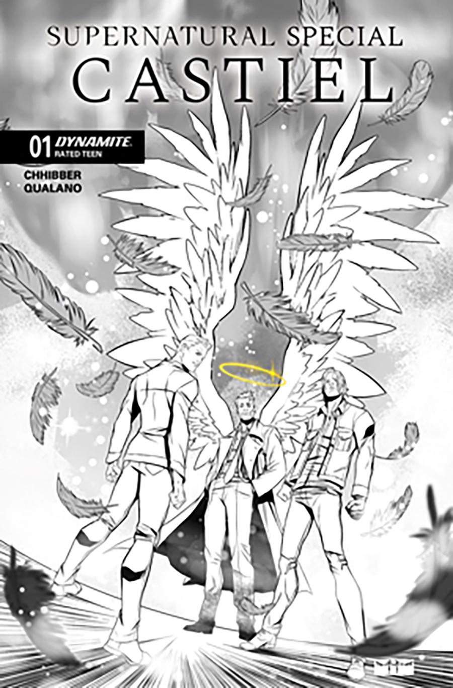 Supernatural Special Castiel #1 (One Shot) Cover H Incentive Pasquale Qualano Line Art Cover
