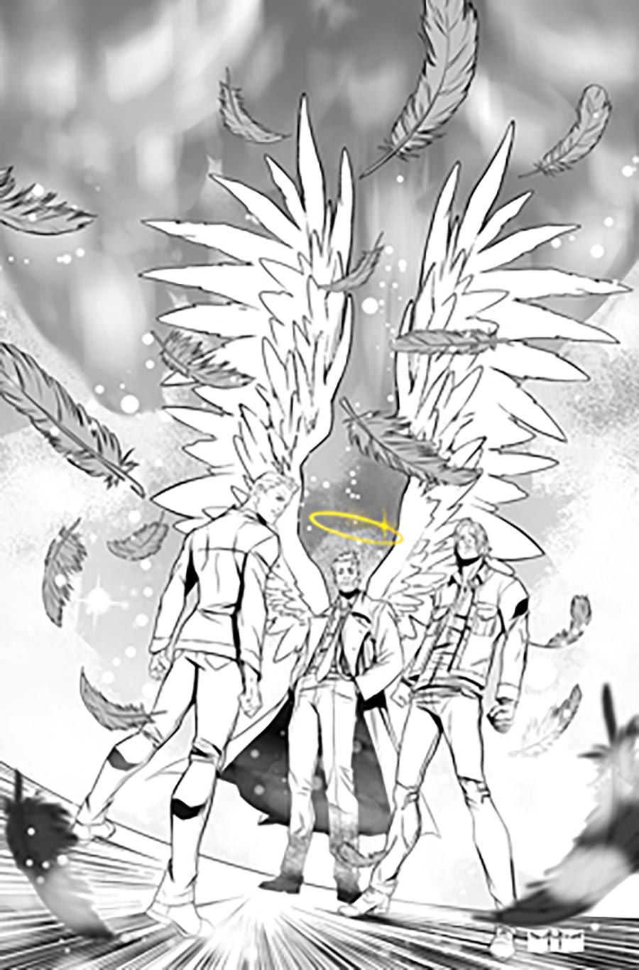 Supernatural Special Castiel #1 (One Shot) Cover I Incentive Pasquale Qualano Line Art Virgin Cover
