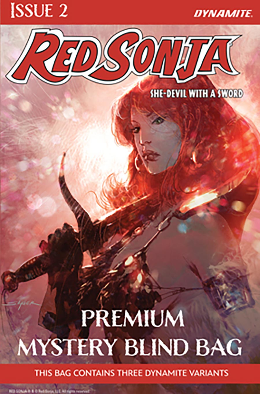 Red Sonja She-Devil With A Sword #2 Cover F Variant Premium Mystery Blind Bag Cover (Filled Randomly With 3 Covers)