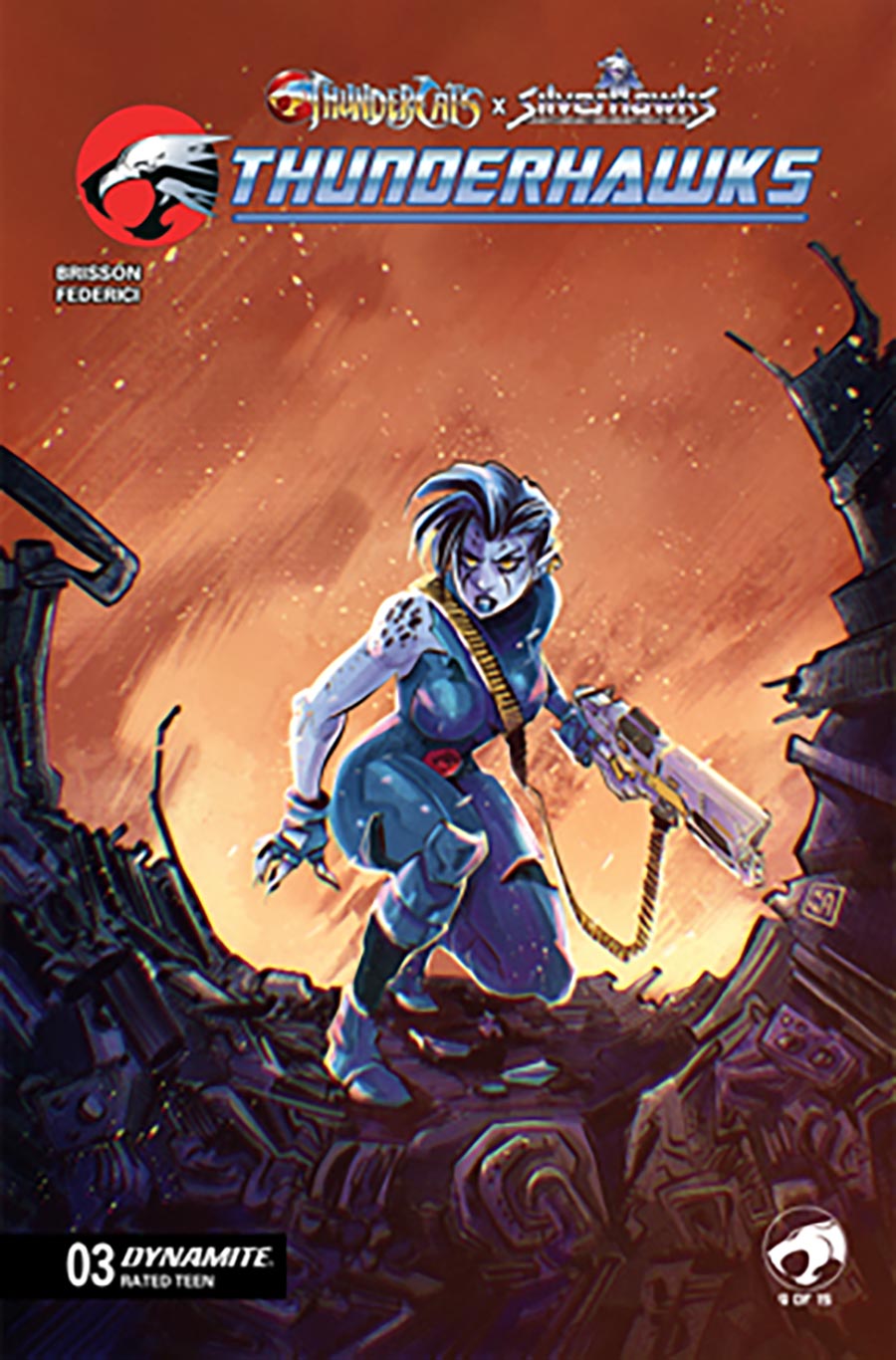 ThunderCats X SilverHawks ThunderHawks #3 Cover D Variant Alessandro Ranaldi Cover (ThunderCats X SilverHawks Part 9)