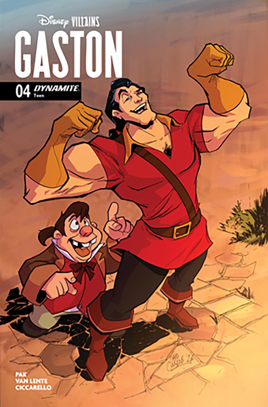 Disney Villains Gaston #4 Cover D Variant David Cousens Cover