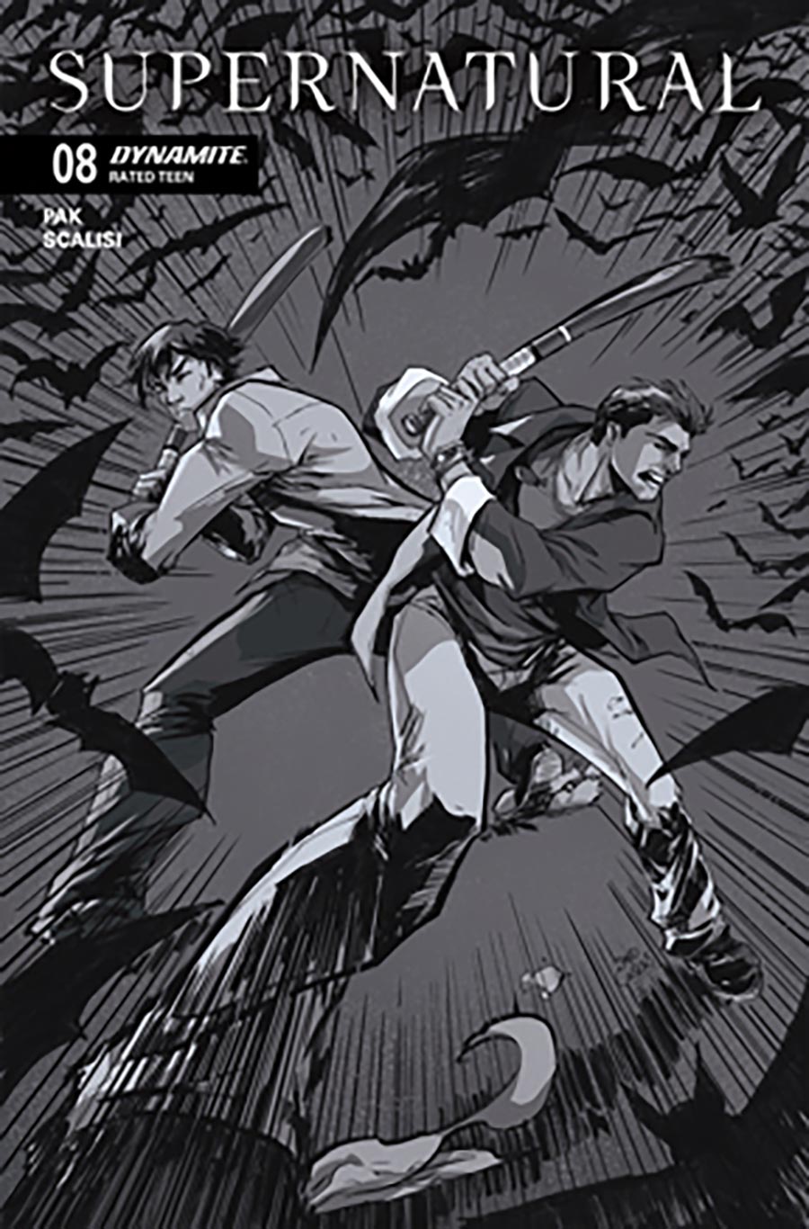 Supernatural Vol 2 #8 Cover G Incentive David Cousens Line Art Cover