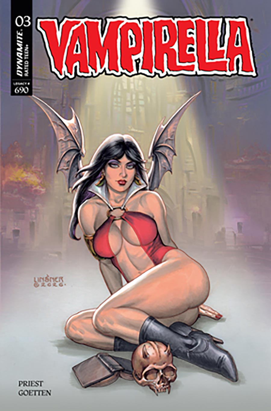 Vampirella Vol 10 #3 Cover C Variant Joseph Michael Linsner Cover (#690)