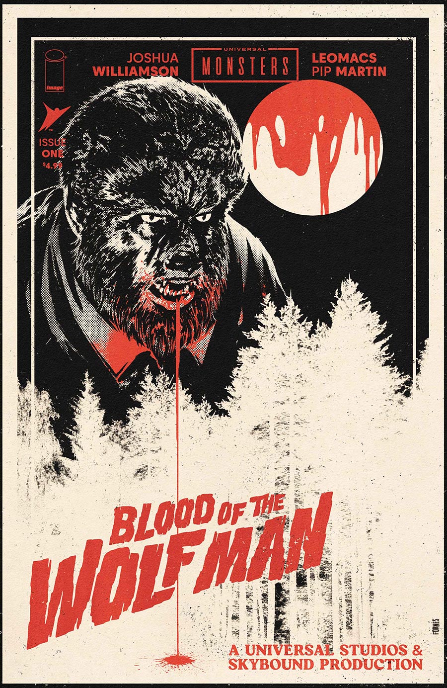 Universal Monsters Blood Of The Wolf Man #1 Cover F Incentive Jorge Fornes Variant Cover