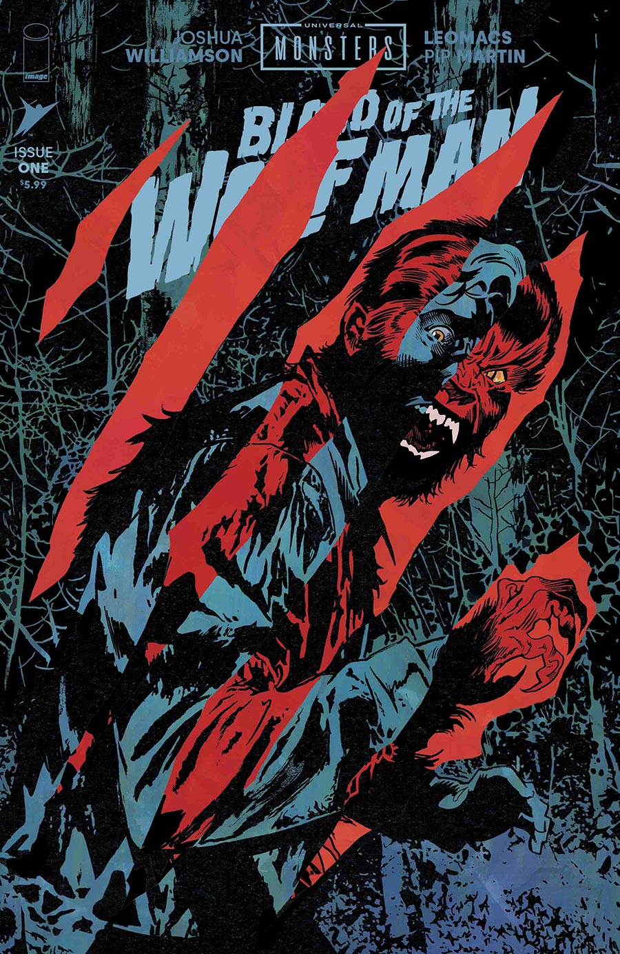 Universal Monsters Blood Of The Wolf Man #1 Cover I Variant Michael Walsh Die-Cut Foil Reveal Cover