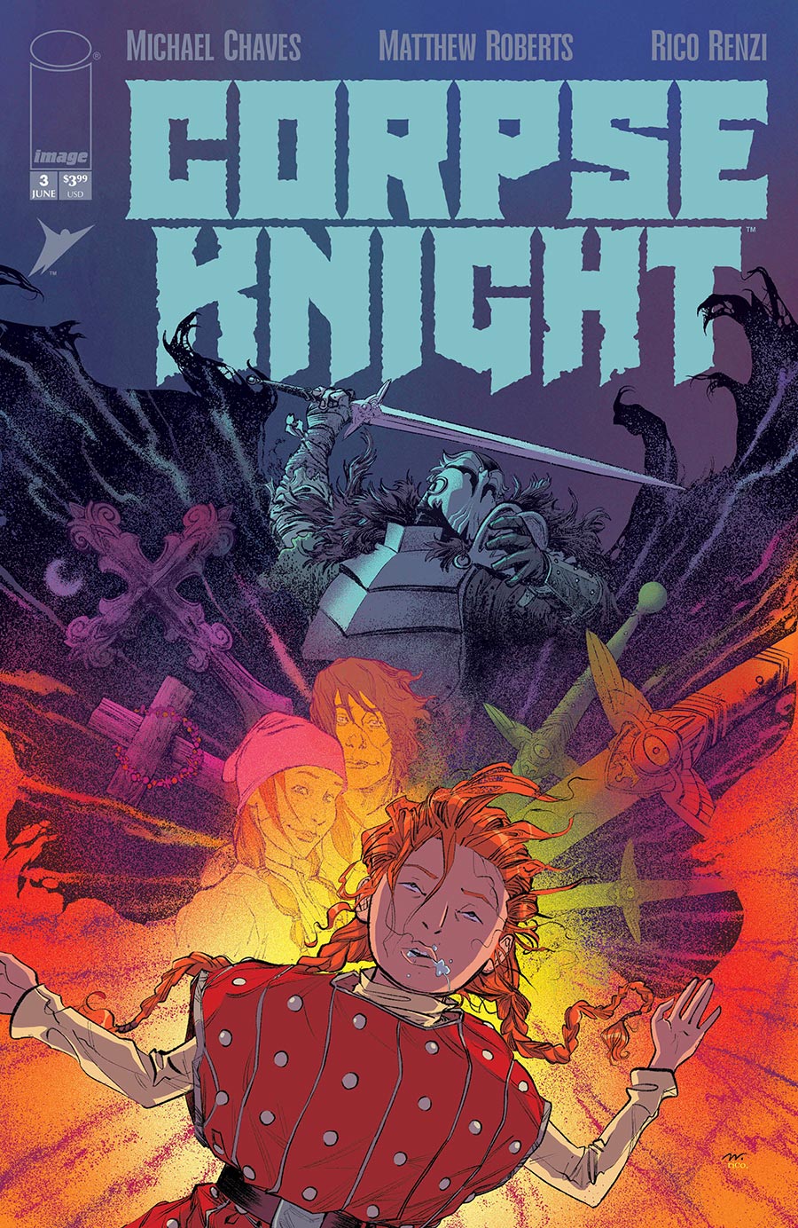 Corpse Knight #3 Cover A Regular Matthew Roberts & Rico Renzi Cover
