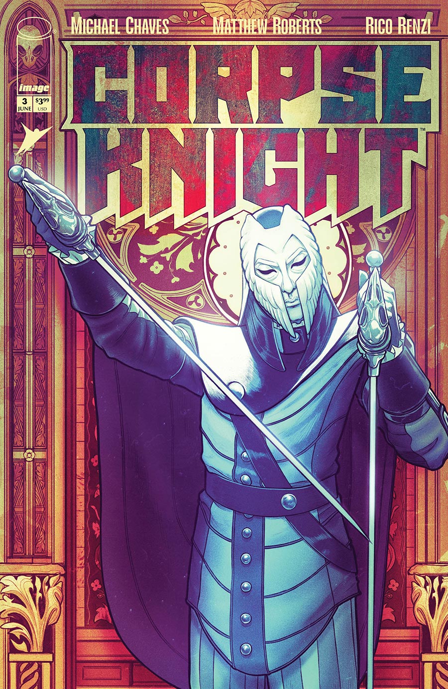 Corpse Knight #3 Cover D Incentive Nimit Malavia Stained Glass Variant Cover